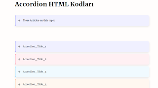 Blogger Accordion HTML Kodları