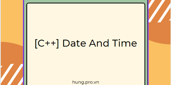 [C++] Date And Time