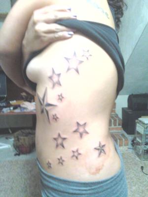 Girl Tattoo Design and Star Tattoo designs