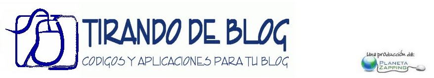 Tirando de Blog