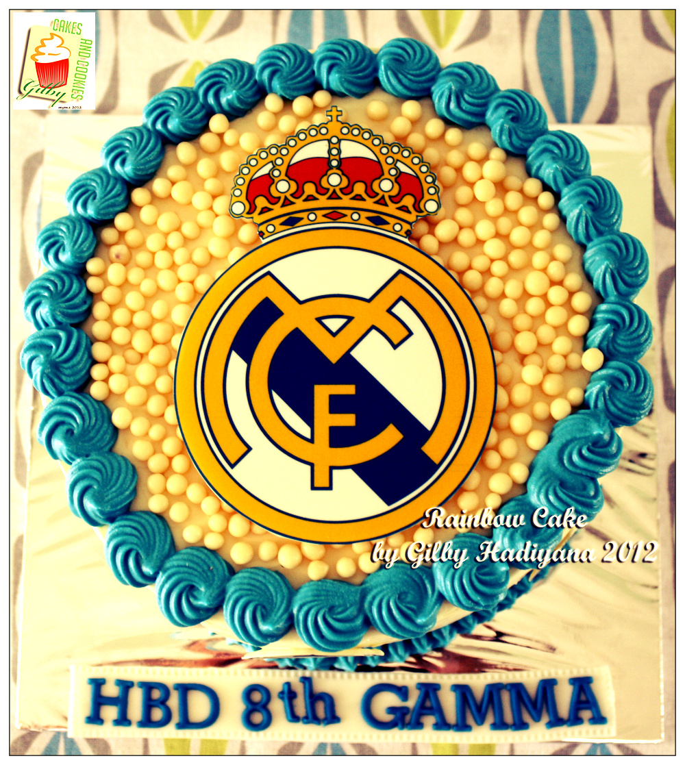 Gilbys Cake And Cookies Rainbow Cake Real Madrid