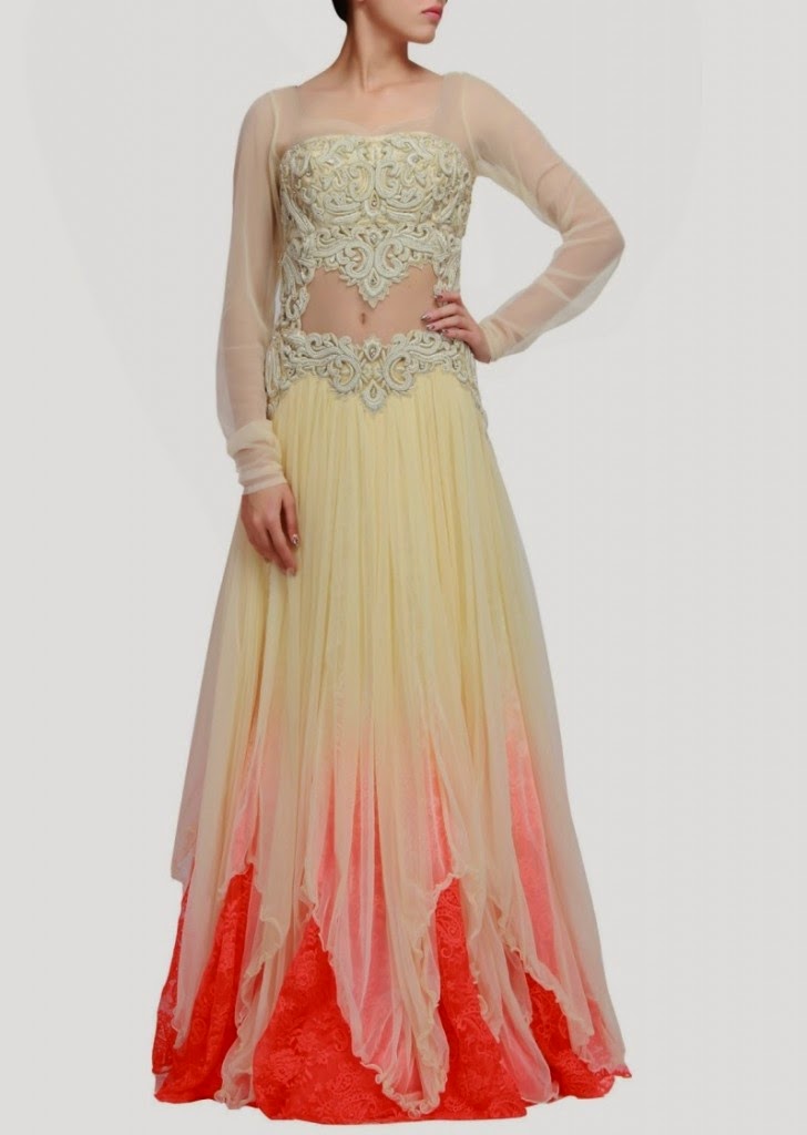 Fashion IndoWestern Beautiful Party Wear Designer Gowns