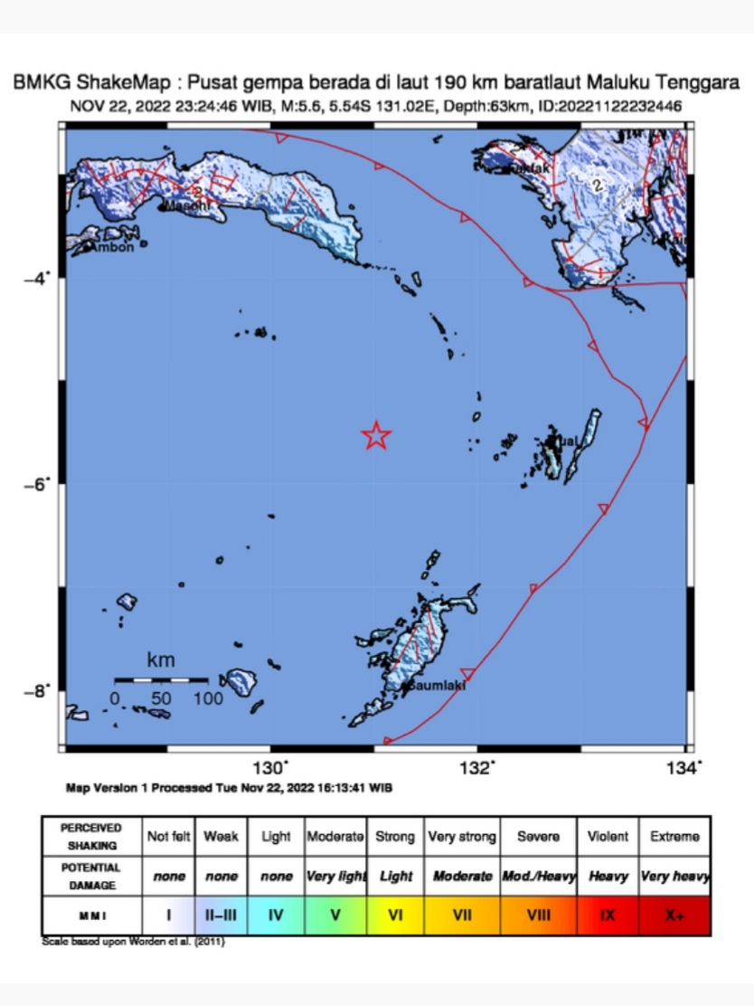 Gempa Bumi Maluku Tenggara