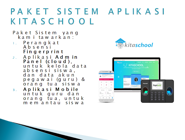 Sofware Absensi Sekolah Kabupaten Pesawaran | Paket Sistem yang kami tawarkan: Perangkat Absensi Fingerprint Aplikasi Admin Panel (cloud), untuk kelola data absensi siswa, dan data akun pegawai (guru) & orang tua siswa Aplikasi Mobile untuk guru dan orang tua, untuk memantau siswa | Sofware Absensi Sekolah Kabupaten Mesuji