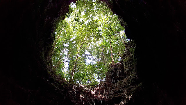 'entrance from above'. a collapsed ceiling of Hinayagan Cave, Bislig City