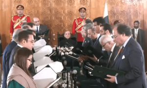 PM Shehbaz’s 19-member cabinet sworn in