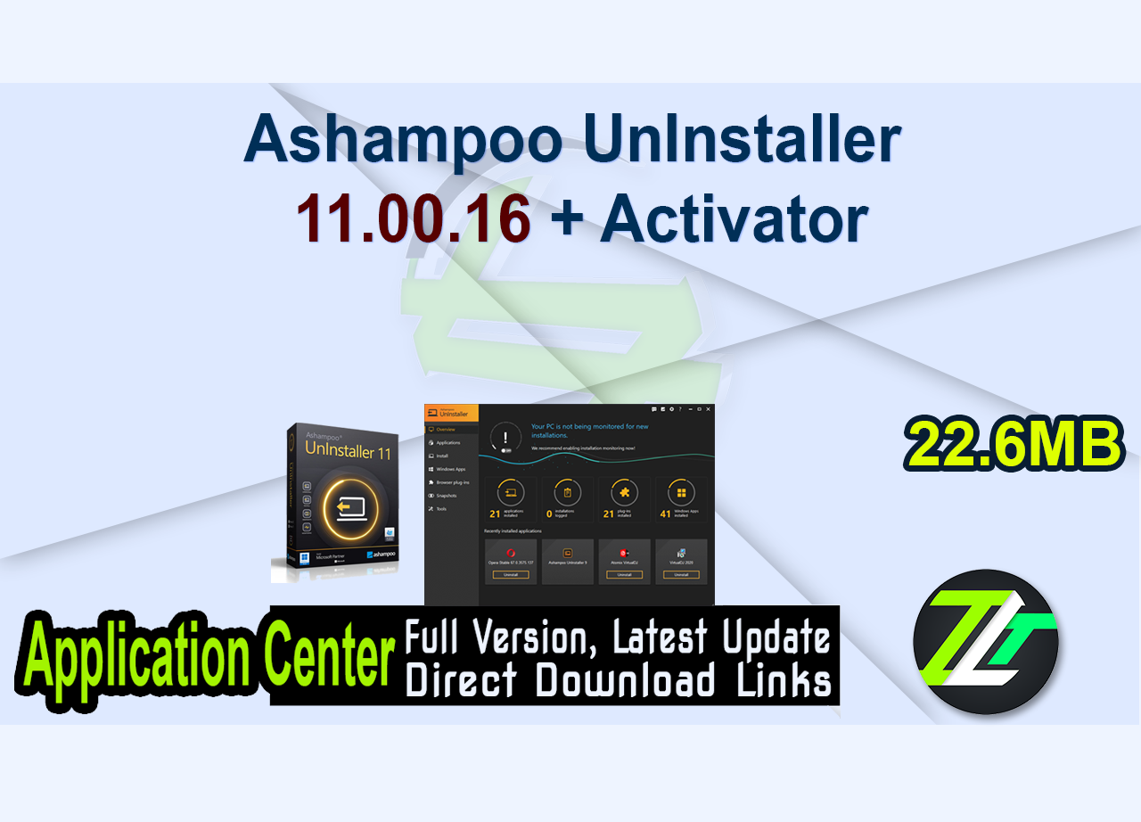 Ashampoo UnInstaller 11.00.16 + Activator