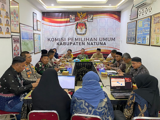 KPU bersama Polres Natuna Gelar Rakor Bahas Rencana Pendistribusian Logistik Pemilu 2024