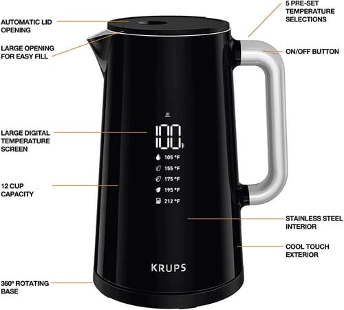 KRUPS BW801852 Smart Temp Digital Kettle