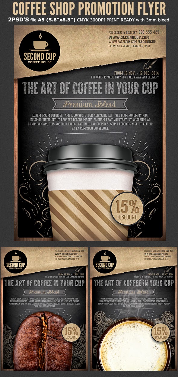  Coffee Shop Promotion Flyer Template