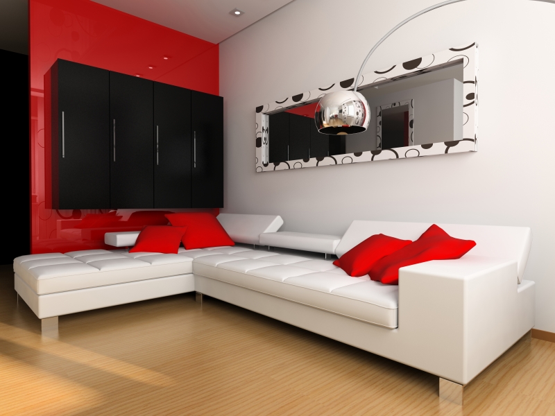 Red Living Room Design Ideas