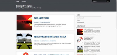 Smenggol Responsive Blogger Templates