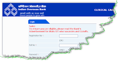 IOB Clerk Recruitment 2012 Online Form