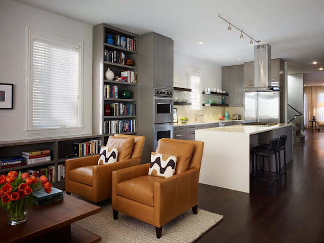 open kitchen and living room design