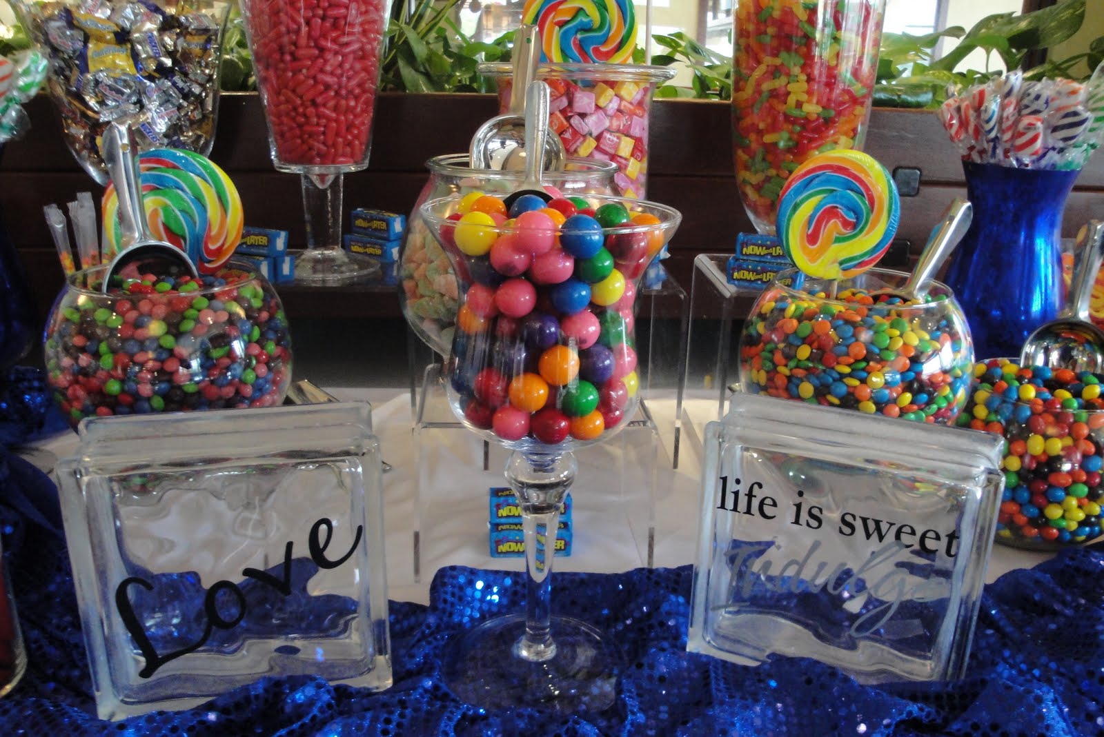 Blue Candy Buffet Bar-