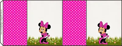 Coquette Pink Minnie Free Printable Candy Bar  Labels.