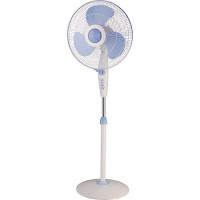 Ventilator cu picior Tesy FS40SRWT021, 45 W, 40 cm, 3 trepte, Timer, Alb/Albastru