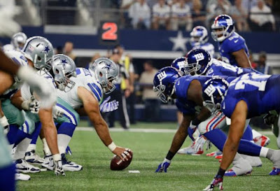 NFL : Giants 1-Point Favorites Over Cowboys in Week 1