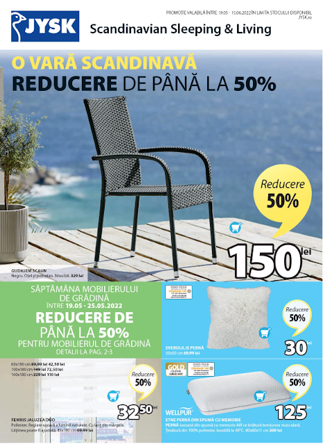 JYSK Catalog-Brosura 19-25.05 2022 → REDUCERI DE PÂNĂ LA 50%