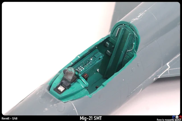 Le cockpit du Mig-21 SMT de Revell au 1/48.