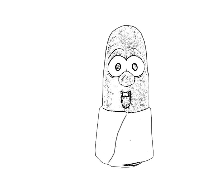 Printable Larry the Cucumber 8 Coloring Page