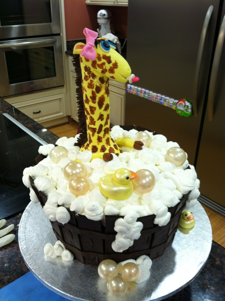 Desserts by Dawn: Giraffe Baby Shower cake