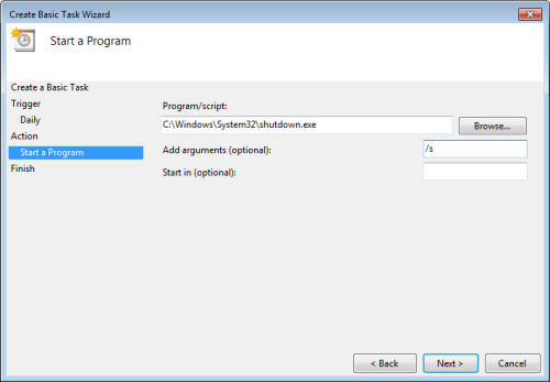windows7 start a program Cara Membuat Windows 7 Startup Dan Shutdown Terjadwal