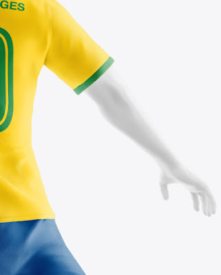 Soccer Team Kit Mockup with mannequin