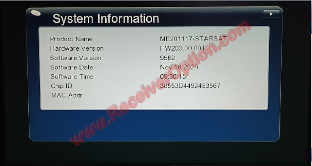 GX6605S HW203.00.001 U25 NEW SOFTWARE 16 NOVEMBER 2020