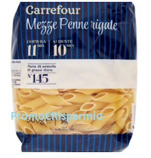 Logo Richiamo prodotto : Pasta Carrefour Mezze penne rigate