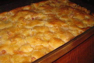 “Lazy Man’s” Pie- Peach Cobbler