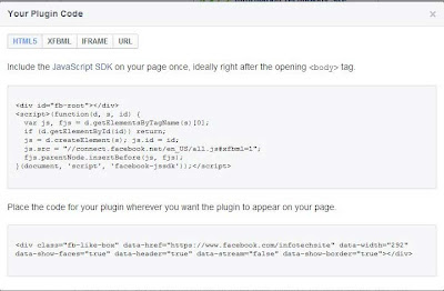 Facebook like box code