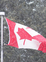 canadian flag banff copyright kerry dexter