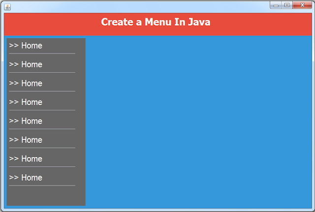  we will see How To Design A Menu Form Using JPanel and JLabels  Java - Menu Form Design