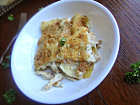 Garlic Parmesan Chicken Lasagna