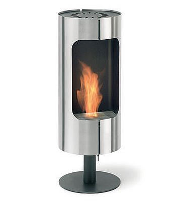 Glass fireplaces are also bright representatives of fireplaces without a 
