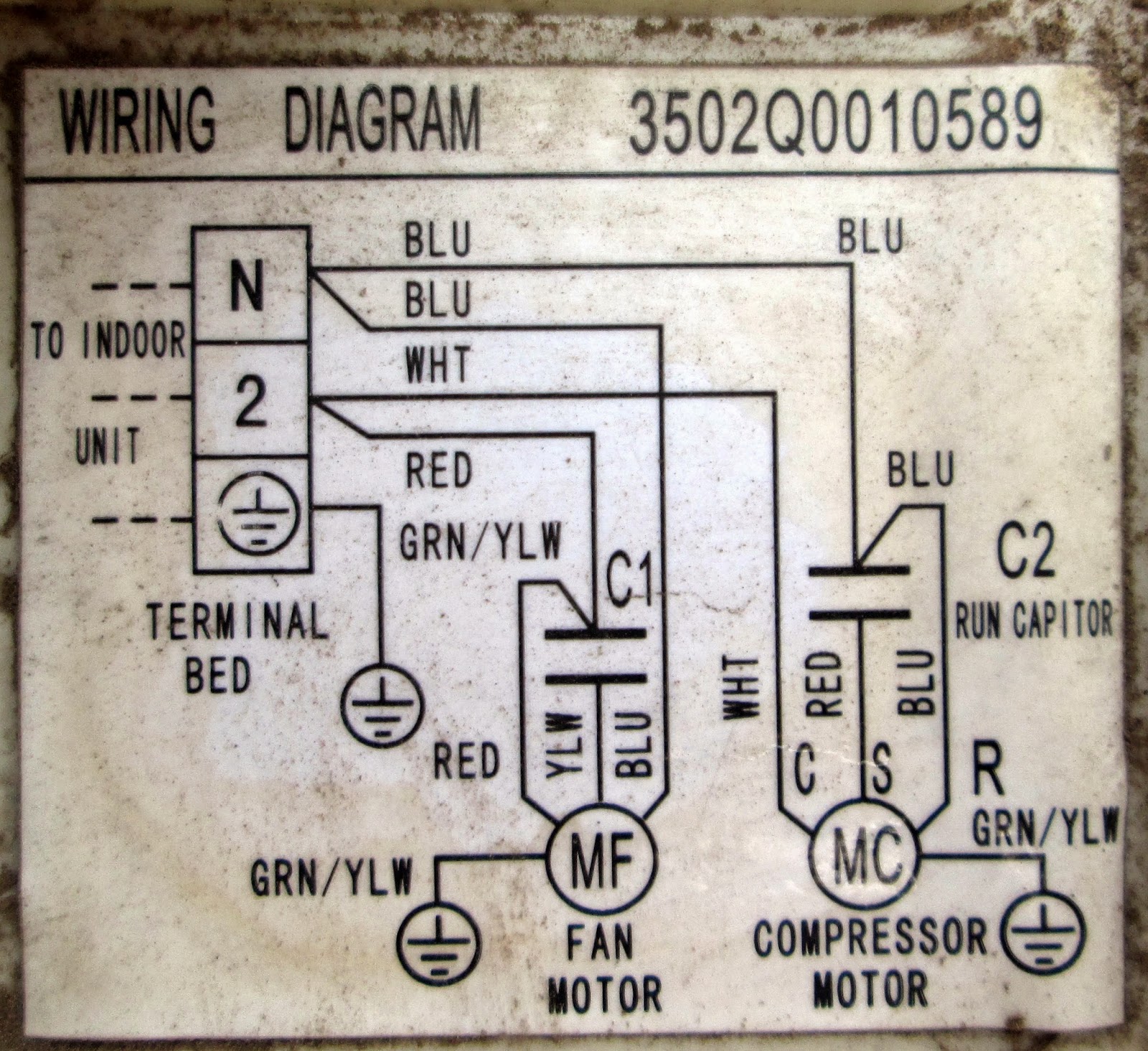 Service AC Kota Serang Baru Diagram Kelistrikan AC split