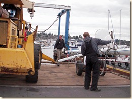 Stepping the mast