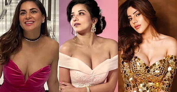 indian tv actress cleavage off shoulder dress