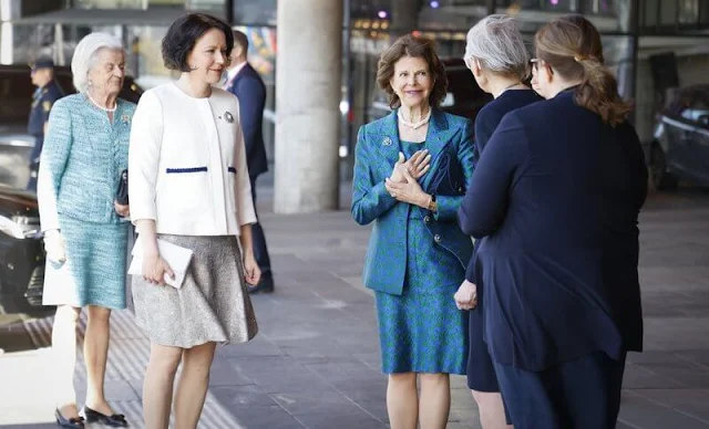 Queen Silvia and Finland's First Lady Jenni Haukio visited the Prince Eugen's Waldemarsudde and  the house of Culture in Stockholm