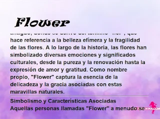 significado del nombre Flower