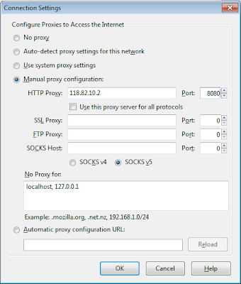 How To Change Proxy setting In Mozila Firefox