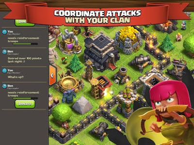 Clash of Clans v8.709.2 Mod Hack APK (Unlimited Gold Infinite Gems Dark Elixir/ Unlimited Money) Update Terbaru 2016