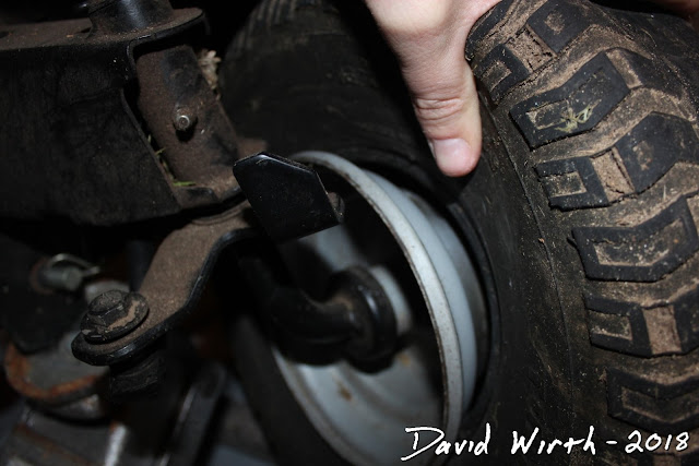 fix flat tire come off rim, riding mower, how to fix a flat tire