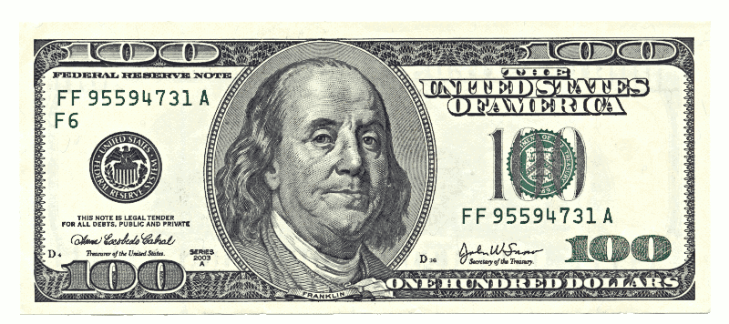 1 dollar bill. pictures of 100 dollar bills.