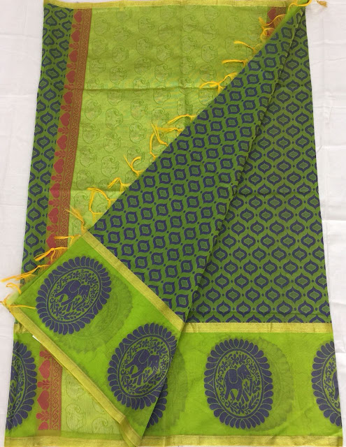  Handloom Chanderi Silk sarees