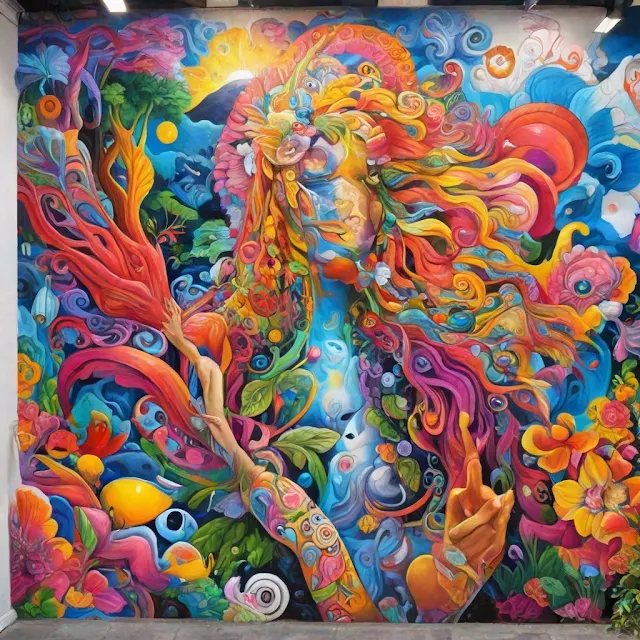 graffiti Sitges murales abstractos