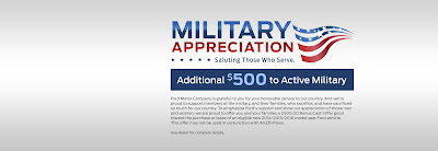 Military Appreciation Bonus Cash Big Mike Naughton Ford
