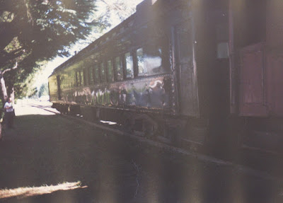 Spokane, Portland & Seattle Combine #272 in Snoqualmie, Washington, in 1994