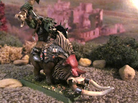Warhammer Fantasy Orc Warboss on Boar